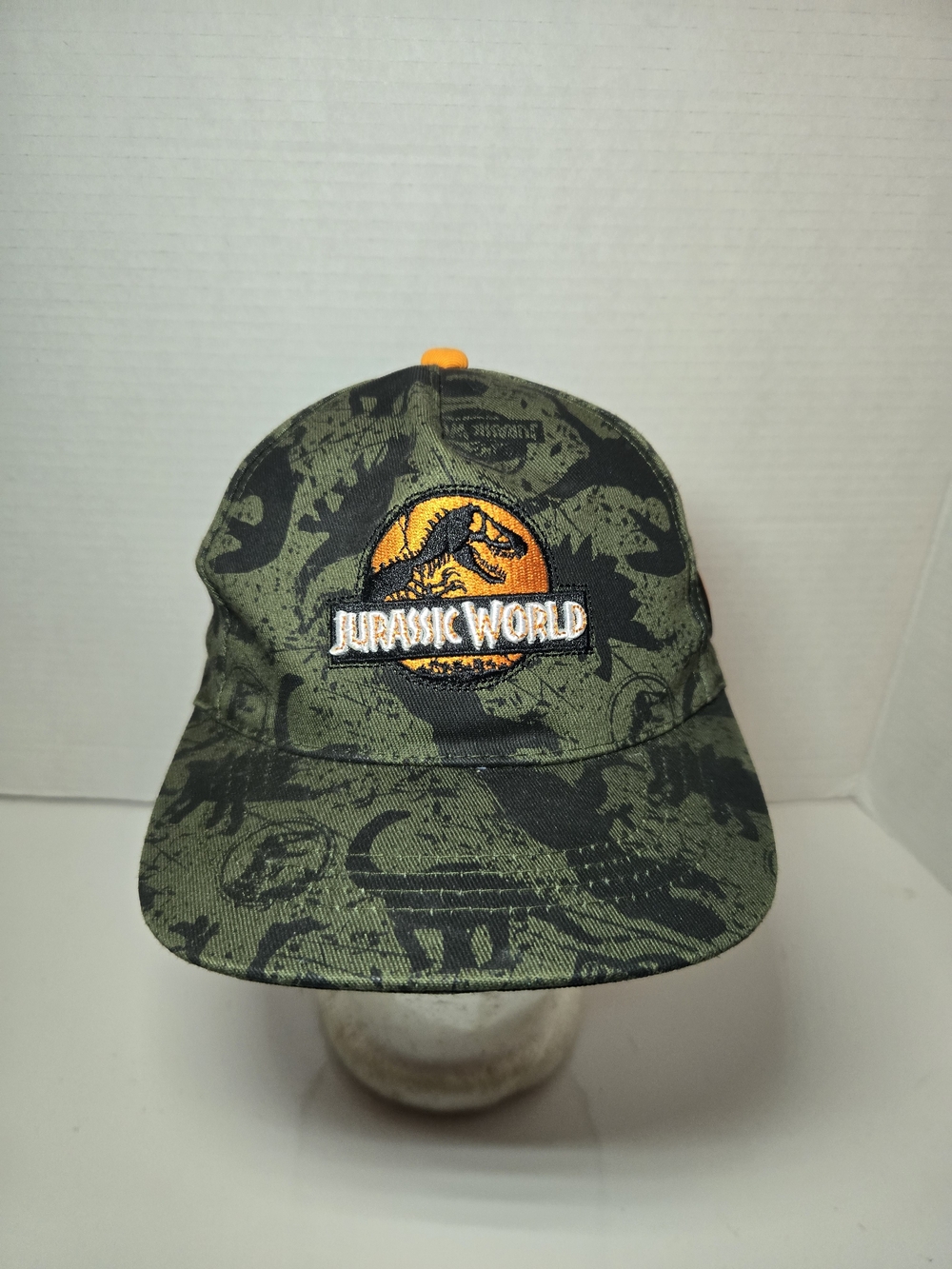 Kids Jurassic World Green Camouflage Baseball Cap